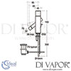 Ideal Standard Alfiere One Taphole Basin Mixer Tap Dimensions